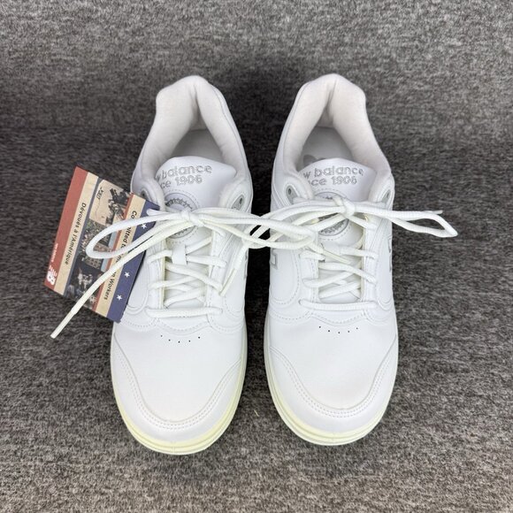 ✅New Balance 812 Walking Shoes WW812WT Womens 7B White Leather Shoes Made In USA - Picture 6 of 12